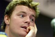 23 February 2005; Ireland captain Brian O'Driscoll during an Ireland Rugby press conference. Citywest Hotel, Dublin. Picture credit; Brendan Moran / SPORTSFILE