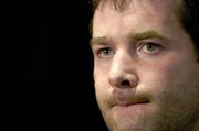 23 February 2005; Anthony Foley during an Ireland Rugby press conference. Citywest Hotel, Dublin. Picture credit; Brendan Moran / SPORTSFILE