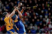 28 October 2013; Eugene McEntee, Portumna, in action against Johnny Maher, Loughrea. Galway County Senior Club Hurling Championship Final, Portumna v Loughrea, Pearse Stadium, Galway. Picture credit: Diarmuid Greene / SPORTSFILE