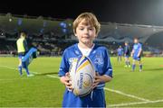 30 November 2013; Leinster matchday mascot Mark Molloy, age 8, from Leopardstown, Dublin, ahead of the game. Celtic League 2013/14 Round 9, Leinster v Scarlets, RDS, Ballsbridge, Dublin. Picture credit: Stephen McCarthy / SPORTSFILE