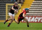 1 December 2013; Garrett Sinnott, Oulart the Ballagh, in action against Gary Kelly, Mount Leinster Rangers. AIB Leinster Senior Club Hurling Championship Final, Oulart the Ballagh, Wexford v  Mount Leinster Rangers, Carlow, Nowlan Park, Kilkenny. Photo by Sportsfile