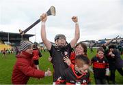 1 December 2013; Richard Coady, Mount Leinster Rangers, celebrates after the game. AIB Leinster Senior Club Hurling Championship Final, Oulart the Ballagh, Wexford v  Mount Leinster Rangers, Carlow, Nowlan Park, Kilkenny. Photo by Sportsfile