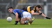 1 December 2013; Conor Ryan, Cratloe, in action against Eoin Brosnan, Dr. Crokes. AIB Munster Senior Club Football Championship Final, Dr. Crokes, Kerry, v Cratloe, Clare. Gaelic Grounds, Limerick. Picture credit: Stephen McCarthy / SPORTSFILE