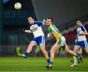 1 December 2013; Ryan Bell, Ballinderry Shamrocks, in action against Gary McFadden, Glenswilly. AIB Ulster Senior Club Football Championship Final, Glenswilly, Donegal v Ballinderry Shamrocks, Derry, Healy Park, Omagh, Co. Tyrone. Picture credit: Oliver McVeigh / SPORTSFILE
