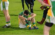 1 December 2013; A dejected Ciaran Bonner, Glenswilly, after the game. AIB Ulster Senior Club Football Championship Final, Glenswilly, Donegal v Ballinderry Shamrocks, Derry, Healy Park, Omagh, Co. Tyrone. Picture credit: Oliver McVeigh / SPORTSFILE