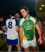 1 December 2013; A dejected Michael Murphy, Glenswilly, after the game after congratulating the Ballinderry Shamrocks players. AIB Ulster Senior Club Football Championship Final, Glenswilly, Donegal v Ballinderry Shamrocks, Derry, Healy Park, Omagh, Co. Tyrone. Picture credit: Oliver McVeigh / SPORTSFILE