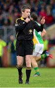 1 December 2013; Referee Padraig Hughes. AIB Ulster Senior Club Football Championship Final, Glenswilly, Donegal v Ballinderry Shamrocks, Derry, Healy Park, Omagh, Co. Tyrone. Picture credit: Oliver McVeigh / SPORTSFILE