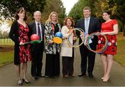 3 December 2013; Pictured are, from left, Una May, Irish Sports Council, Seamus O'Shea, Institute of Technology Tralee, Co. Kerry, Catherine Carty, Institute of Technology Tralee, Co. Kerry, Kathleen Lynch, Minister for Disability, Equality, Mental Health and Older People, left, Senator Martin Conway, Spokesperson for Disability and Equality, and Joanne Cantwell, patron of Xcessible Inclusive Youth Sport, in attendance at an Xcessible Youth Sport Initiative launch. This three year Xcessible Youth Sport Initiative will provide a range of new sporting opportunities for children with disabilities throughout the country. Farmleigh House, Dublin. Photo by Sportsfile