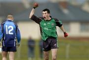 25 February 2005; Ciaran O'Reilly, QUB, celebrates his late winning point against UUJ. Datapac Sigerson Cup Semi-Final, Queens University Belfast v University of Ulster Jordanstown, Dundalk IT, Dundalk, Co. Louth. Picture credit; Matt Browne / SPORTSFILE