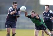 26 February 2005; Alan Costello, Sligo IT, in action against Kevin McGourty, QUB. Datapac Sigerson Cup Final, Sligo IT v Queens University Belfast, Dundalk IT, Dundalk, Co. Louth. Picture credit; Matt Browne / SPORTSFILE