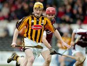 27 February 2005; Richie Power, Kilkenny, in action against Fergal Moore, Galway. Allianz National Hurling League, Division 1A, Kilkenny v Galway, Nowlan Park, Kilkenny. Picture credit; Pat Murphy / SPORTSFILE