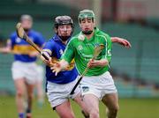 27 February 2005; Andrew O'Shaughnessy, Limerick, in action against David Kennedy, Tipperary. Allianz National Hurling League, Division 1B, Limerick v Tipperary, Gaelic Grounds, Limerick. Picture credit; Kieran Clancy / SPORTSFILE