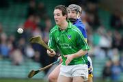 27 February 2005; James O'Brien, Limerick, in action against Philip Maher, Tipperary. Allianz National Hurling League, Division 1B, Limerick v Tipperary, Gaelic Grounds, Limerick. Picture credit; Kieran Clancy / SPORTSFILE