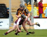 27 February 2005; Shane Kavanagh, Galway, in action against John Hoyne, Kilkenny. Allianz National Hurling League, Division 1A, Kilkenny v Galway, Nowlan Park, Kilkenny. Picture credit; Pat Murphy / SPORTSFILE