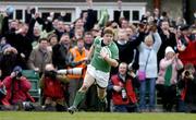 27 February 2005; Ireland captain Brian O'Driscoll on his way to score his sides first try against England. RBS Six Nations Championship 2005, Ireland v England, Lansdowne Road, Dublin. Picture credit; Brendan Moran / SPORTSFILE