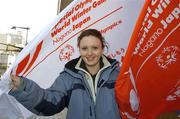 28 February 2005; Special Olympics Ireland volunteer Mary Corcoran, Portlaoise, Co. Laois, one of the 26 fully trained members of Team 2005 at the Healthy Athlete Programme. 2005 Special Olympics World Winter Games, Nagano, Japan. Picture credit; Ray McManus / SPORTSFILE