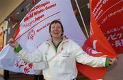 28 February 2005; Special Olympics Ireland volunteer Teresa Conlon, Ennis, Co Clare, one of the 26 fully trained members of Team 2005 at the Healthy Athlete Programme. 2005 Special Olympics World Winter Games, Nagano, Japan. Picture credit; Ray McManus / SPORTSFILE