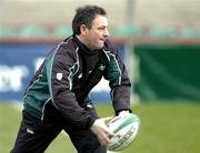 26 February 2005; Mark Tainton, Ireland kicking coach. Ireland squad kicking practice, Lansdowne Road, Dublin. Picture credit; Brendan Moran / SPORTSFILE
