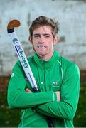 4 December 2013; Irish senior men's hockey star Shane O'Donoghue at the announcement of OPRO as the official mouthguard provider to Irish Hockey Association. UCD, Belfied, Dublin. Picture credit: Stephen McCarthy / SPORTSFILE