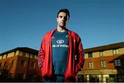 4 December 2013; Munster's Conor Murray after a press conference ahead of their Heineken Cup 2013/14, Pool 6, Round 3, game against Perpignan on Sunday. Munster Rugby Press Conference, Castletroy Park Hotel, Limerick. Picture credit: Diarmuid Greene / SPORTSFILE