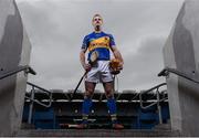 5 December 2013; ŠKODA Ireland today announced the extension of its sponsorship of Tipperary GAA by another year, bringing its investment over the four year partnership to €800,000.  To mark the deal, the new 2014 Tipperary GAA strip was unveiled at Croke Park today. The strip features a special 1884 motif to commemorate 130 years of Tipperary GAA. Pictured at Croke Park announcing the extension of the ŠKODA sponsorship is Tipperary senior hurler Kieran Bergin. Picture credit: Stephen McCarthy / SPORTSFILE