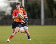 6 December 2013; Jake O'Connor, St. Fintan’s High School, in action against Skerries Community College.  Leinster Schools Junior League, Section B, Level 2 Final, Skerries Community College v St. Fintan’s HS, Ashbourne RFC, Ashbourne, Co. Meath. Picture credit: Matt Browne / SPORTSFILE