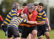 6 December 2013; Conor Mahon, St. Fintan’s High School, in action against Skerries Community College. Leinster Schools Junior League, Section B, Level 2 Final, Skerries Community College v St. Fintan’s HS, Ashbourne RFC, Ashbourne, Co. Meath. Picture credit: Matt Browne / SPORTSFILE