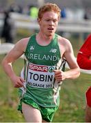 8 December 2013; Ireland's Sean Tobin on his way to finishing in 9th place in the Men's Junior Race during the Spar European Cross Country Championships 2013. Friendship Park, Belgrade, Serbia. Picture credit: Brendan Moran / SPORTSFILE