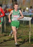8 December 2013; Ireland's Aaron Hanlon on his way to finishing in 47th place in the Men's Junior Race during the Spar European Cross Country Championships 2013. Friendship Park, Belgrade, Serbia. Picture credit: Brendan Moran / SPORTSFILE