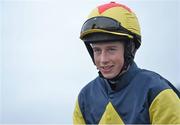 8 December 2013; Jockey Bryan Cooper after winning the 2014 Annual Membership Maiden Hurdle aboard Apache Jack. Punchestown Racecourse, Punchestown, Co. Kildare. Picture credit: Ramsey Cardy / SPORTSFILE