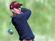 15 June 1998; Aaran Lundy of Portstewart Golf Club drives from the 3rd tee during his first round match against Garth McGimpsey, not pictured, at the Irish Amateur Close Golf Championship, sponsored by Bank of Ireland, at The Island Golf Club in Donabate, Dublin. Photo by Matt Browne/Sportsfile