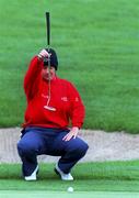 26 June 1997; Alison Nicholas of England lines up a putt during the opening round of the Guardian Ladies Irish Open at Luttrellstown Castle Golf Course in Dublin. Photo by David Maher/Sportsfile