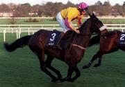 26 December 1998; Amberleigh House, with Garrett Cotter up, at Leopardstown Racecourse in Dublin. Photo by Ray McManus/Sportsfile