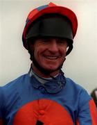 29 July 1997; Jockey Christy Roche after winning the Budweiser Irish Derby, onboard Desert King, at The Curragh Racecourse in Kildare. Photo by Sportsfile