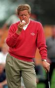 21 August 1997; Colin Montgomerie of Scotland studies the ball before putting for birdie on the 9th green during the first round of the Smurfit European Open at The K Club in Straffan, Kildare. Photo by Brendan Moran/Sportsfile