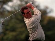 17 October 1998; David Higgins watches his drive during third round of the Irish PGA Golf Championship at Powerscourt Golf Club in Enniskerry, Wicklow. Photo by Matt Browne/Sportsfile