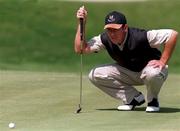 4 July 1998; Gary Orr of Scotland lines up a putt during the third round of the Murphy's Irish Open Golf Championship at Druid's Glen in Wicklow. Photo by Matt Browne/Sportsfile