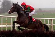 28 January 1999; Irish Charm, with Philip Carberry up, during the Dinn Ri Maiden Hurdle at Gowran Park in Kilkenny. Photo by Matt Browne/Sportsfile