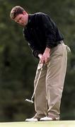 18 October 1998; John Dwyer putts on the 2nd green during the final round of the Irish PGA Golf Championship at Powerscourt Golf Club in Enniskerry, Wicklow. Photo by Matt Browne/Sportsfile