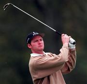 16 October 1998; John Dwyer watches his tee shot on the 3rd hole during the second round of the Irish PGA Golf Championship at Powerscourt Golf Club in Enniskerry, Wicklow. Photo by Matt Browne/Sportsfile