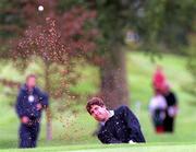 21 August 1997; Jose Maria Olazalbal of Spain chips from a bunker on the 1st hole during the first round of the Smurfit European Open at The K Club in Straffan, Kildare. Photo by Matt Browne/Sportsfile