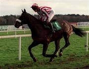 27 December 1998; Klairon Davis, with Tom Treacy up, goes to post for the Paddy Power Dial-A-Bet Handicap Chase at Leopardstown Racecourse in Dublin. Photo by Ray McManus/Sportsfile