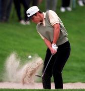 29 June 1997; Laura Navarro of Spain plays from a bunker on the 15th during the final round of the Guardian Ladies Irish Open at Luttrellstown Castle Golf Course in Dublin. Photo by Brendan Moran/Sportsfile