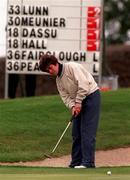 27 June 1997; Lora Fairclough of England during the second round of the Guardian Ladies Irish Open at Luttrellstown Castle Golf Club in Dublin. Photo by David Maher/Sportsfile