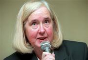 24 January 1999; Mary O'Malley, President of the Irish Amateur Swimming Association, speaking during the AGM of the Irish Amateur Swimming Association at the Aisling Hotel in Dublin. Photo by Ray McManus/Sportsfile