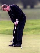 16 October 1998; Michael Bannon putts on the 18th green during the second round of the Irish PGA Golf Championship at Powerscourt Golf Club in Enniskerry, Wicklow. Photo by Matt Browne/Sportsfile