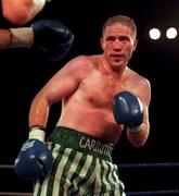 19 September 1998; Michael Carruth during his WAA Welterweight Title fight against Scott Dixon at the National Basketball Arena in Tallaght, Dublin. Photo by Ray Lohan/Sportsfile