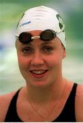 10 May 1992; Irish swimmer Michelle Smith at Glenalbyn Swimming Pool in Dublin. Photo by David Maher/Sportsfile