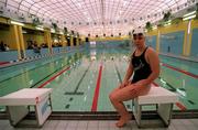 10 May 1992; Irish swimmer Michelle Smith at Glenalbyn Swimming Pool in Dublin. Photo by David Maher/Sportsfile