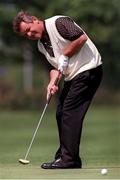 15th May 1998; Tony Jacklin putts on the 17th green during the AIB Irish Seniors Open at Woodbrook Golf Club in Wicklow. Photo by David Maher/Sportsfile